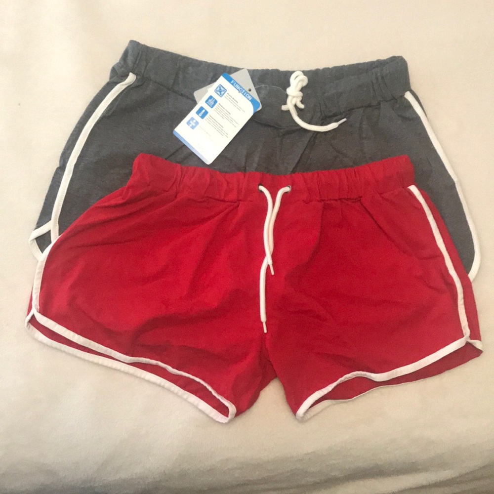 2 pairs of athletic shorts!